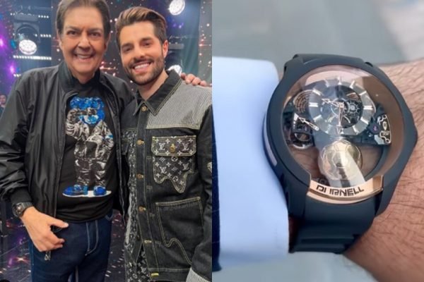 Fausto Silva ostentou relógio milionário em gravação com Alok (Reprodução: Instagram)