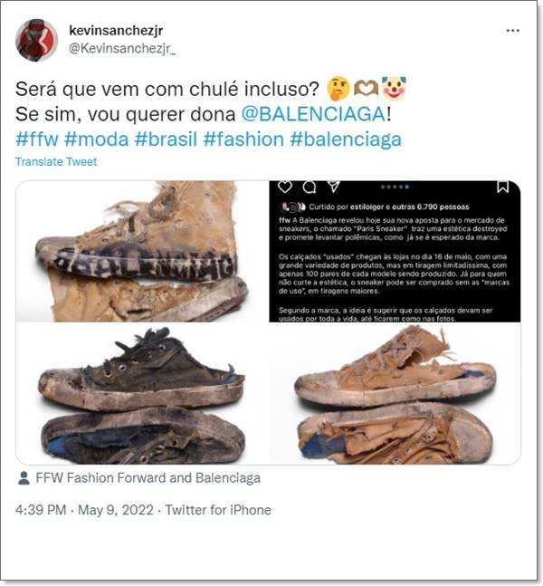 Tenis balenciaga store porque tao caro