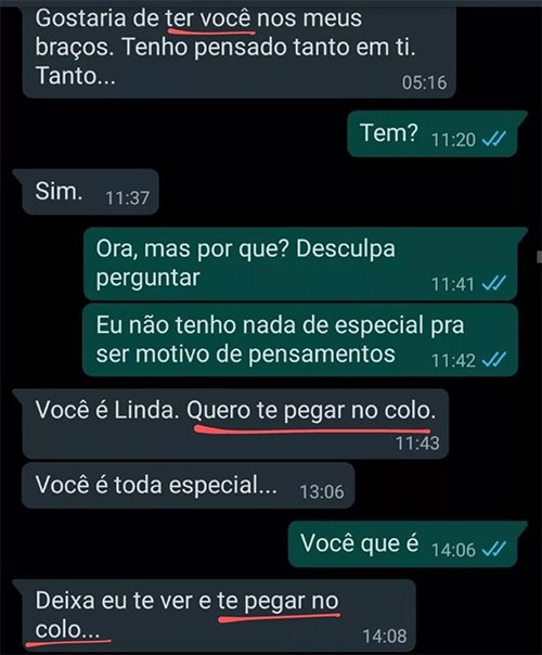 Prints denuncias assedio escola Rio