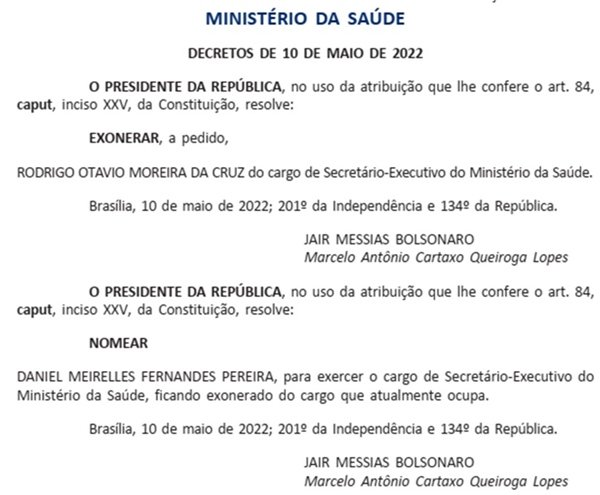 Novo secretário-executivo da Saúde