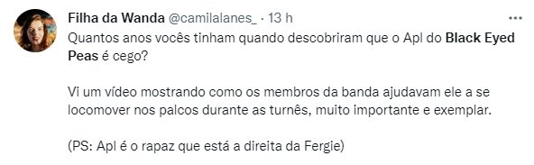 Nistagmo: entenda o que é a condição que afeta integrante do Black Eyed  Peas, Saúde