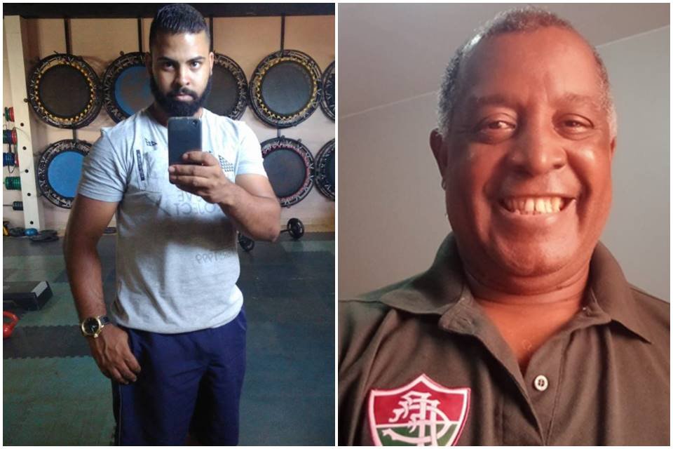 Warlison e Edson, pai e filho mortos em Taguatinga. Eles eram empresários do ramo da panificação