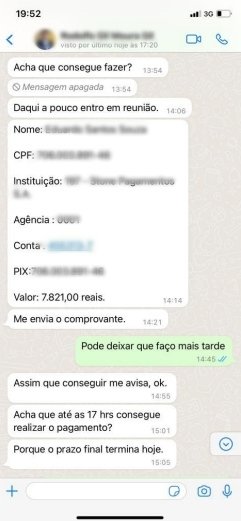 Print conversa WhatsApp