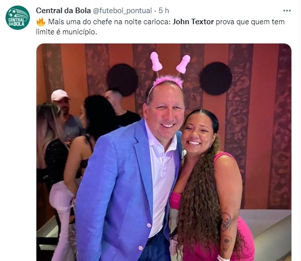 John Textor curte despedida de solteiro no Rio de Janeiro