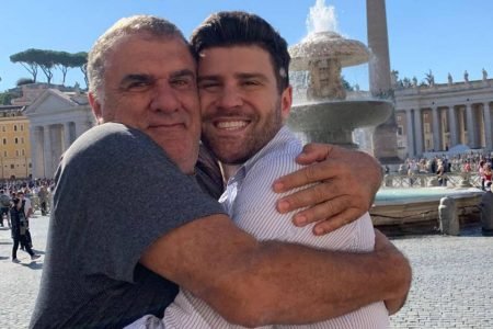 Marcelo Zangrandi e o pai