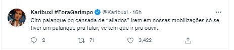 Vitão Elogiado por indígenas