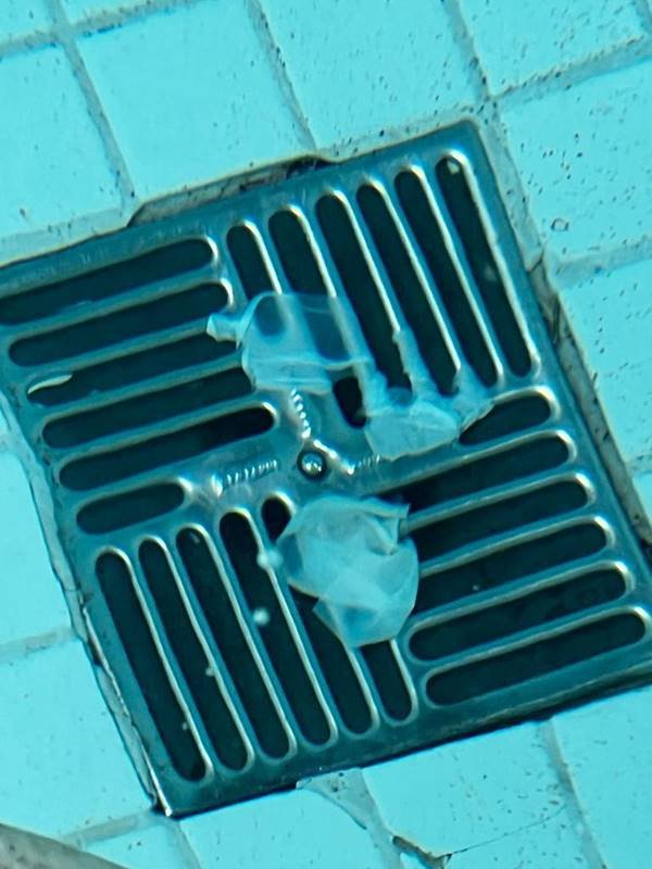 Preservativos encontrados na piscina do motel