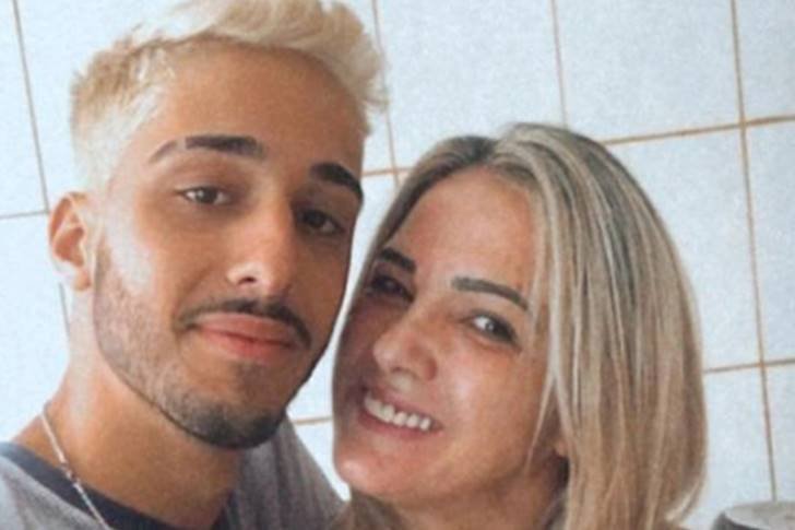 Andreia Andrade e o filho, Izaac