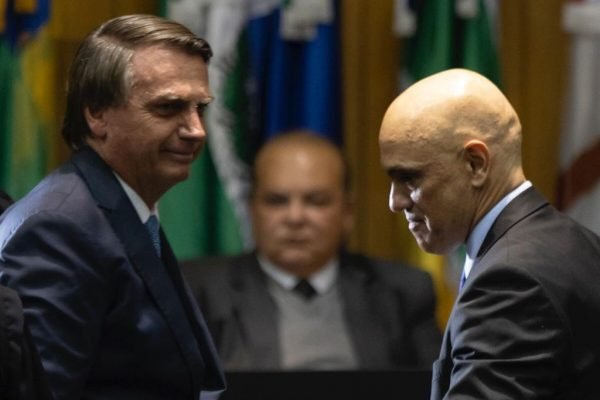 Bolsonaro e Alexandre de Moraes