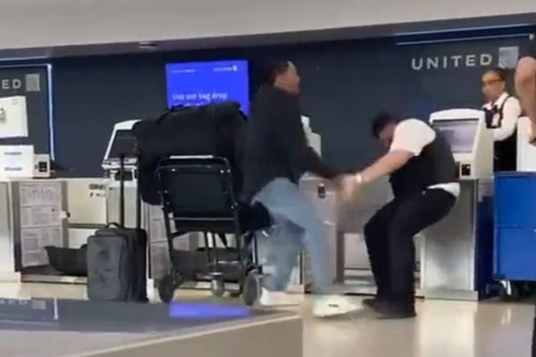 Former NFL player Brendan Langley in wild fight at Newark Airport