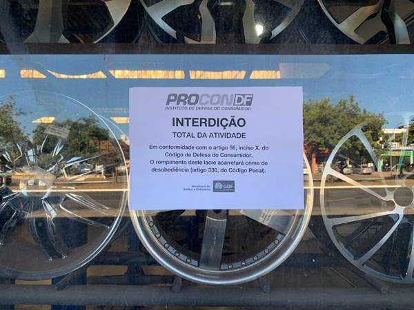 Grid Pneus interditada pelo Procon