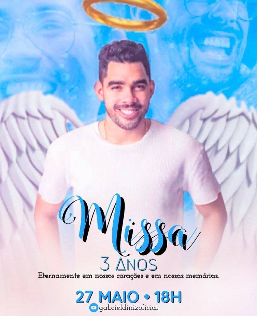 Foto colorida Gabriel Diniz missa