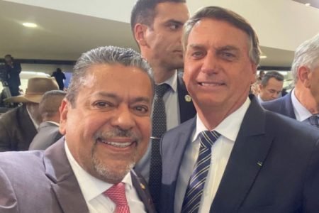 Hiran Gonçalves e Jair Bolsonaro - Metrópoles