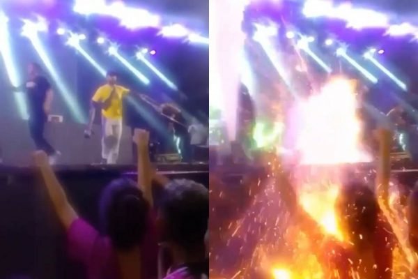 Felipe Amorim dispara fogos de artifício em show e fere fã nos olhos