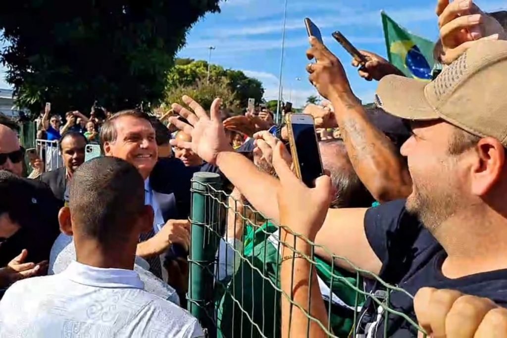 Presidente Jair Bolsonaro (PL) em Goiânia