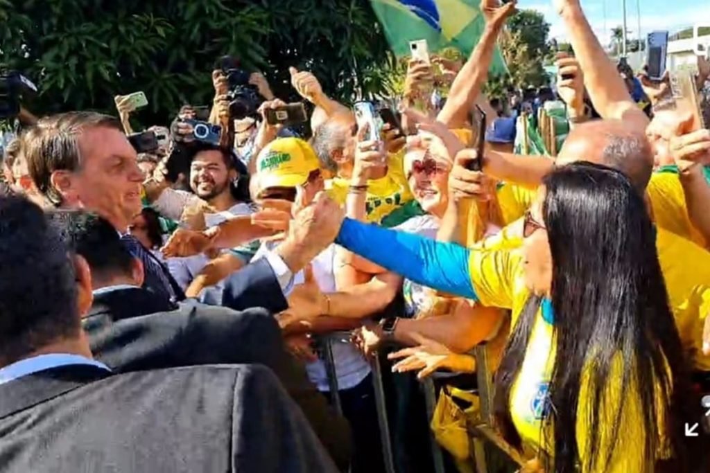 Presidente Jair Bolsonaro (PL) em Goiânia