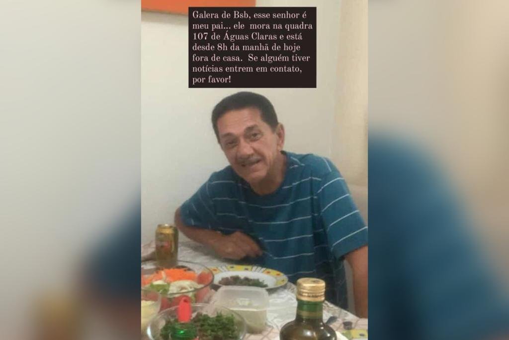 Homem idoso, magro e com cabelos escuros- Metrópoles