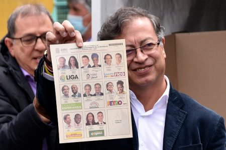Candidato à Presidência da Colômbia Gustavo Petro