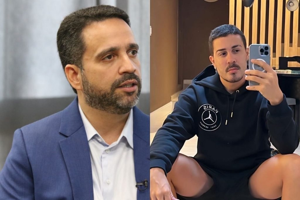 Fotos justapostas do governador de Alagoas, Paulo Dantas (esquerda) e do influencer Carlinhos Maia (direita) - Metrópoles