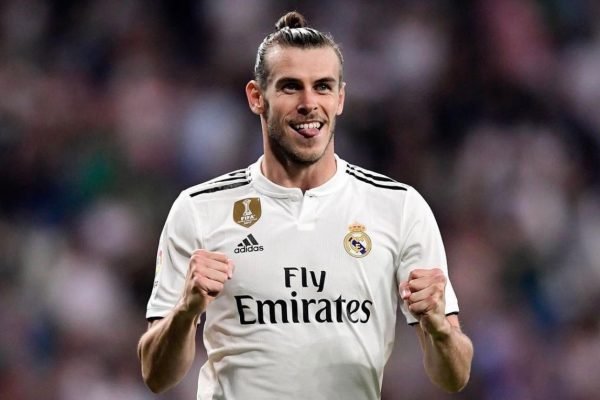 Imagem colorida de Bale pelo Real Madrid