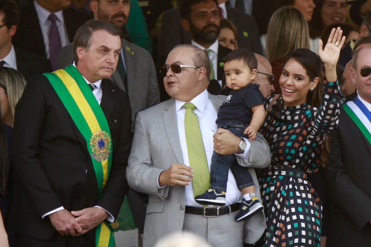 Governador Ibanies Rocha e o presidente jair Bolsonaro durante sete de setembro