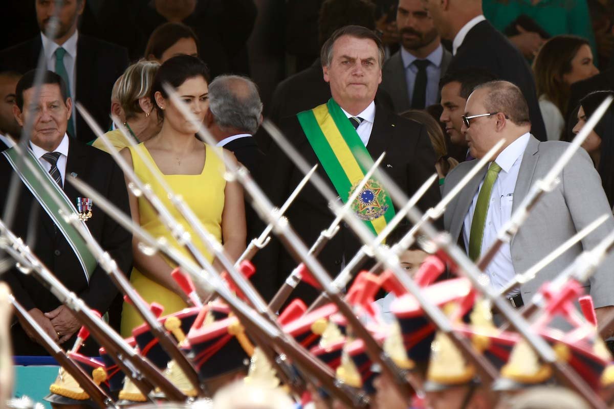 Governador Ibanies Rocha e o presidente jair Bolsonaro durante evento sete de setembro