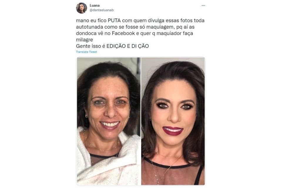 Internautas defendem jovem após “antes e depois” da maquiagem