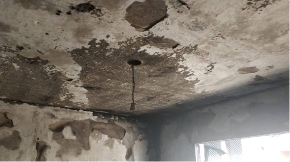 apartamento incendiado