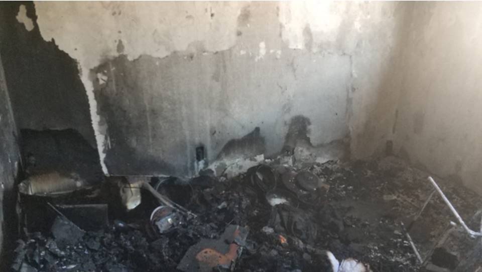 apartamento incendiado
