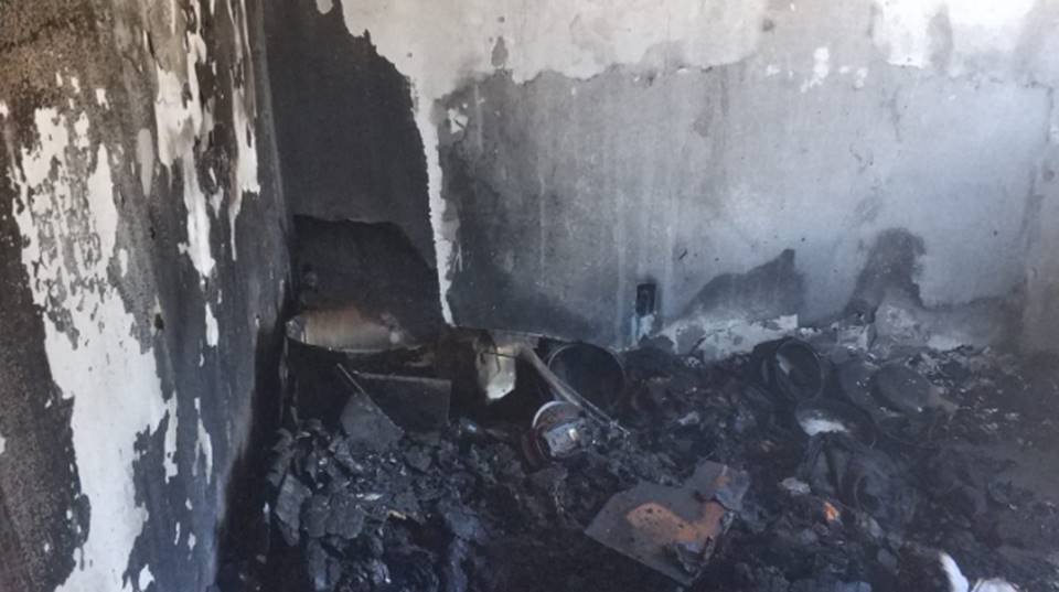 apartamento incendiado