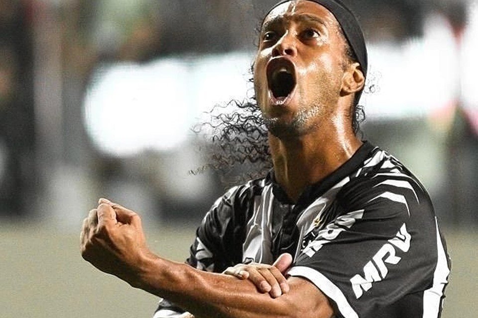 Ronaldinho Gaúcho, durante jogo do Atlético-MG