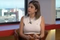 A deputada Tabata Amaral, do PSB-SP, durante entrevista concedida na sede do Metrópoles, em Brasília