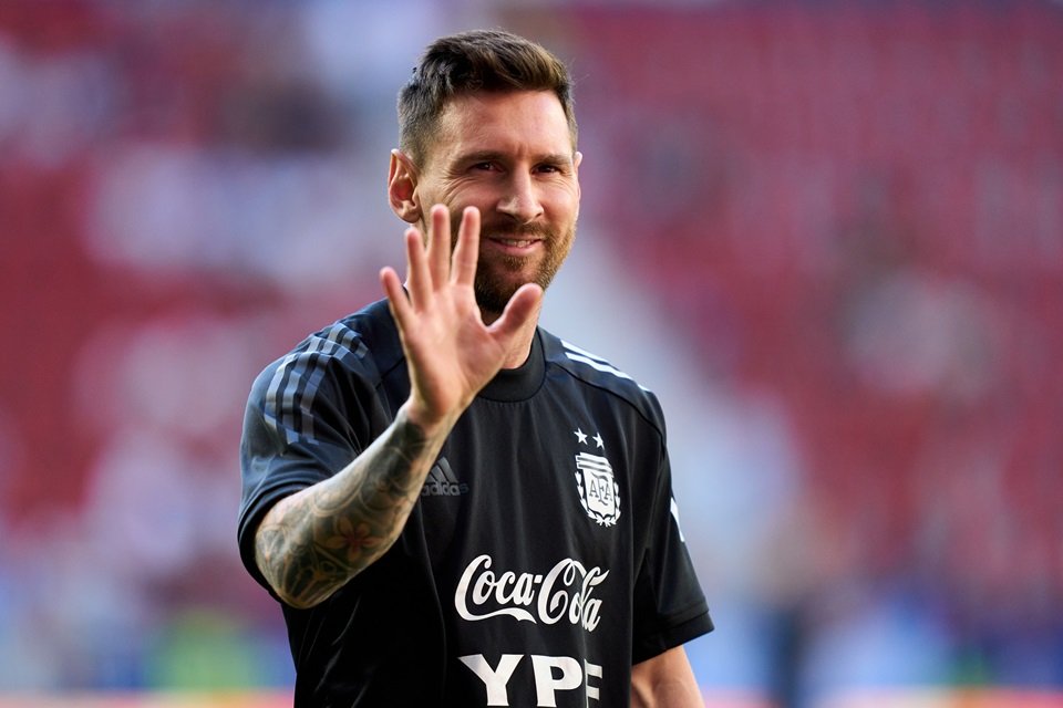 Lionel Messi, durante jogo da Argentina