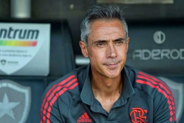 Imagem colorida do treinador Paulo Sousa no Flamengo