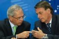 O ministro da Economia, Paulo Guedes, e o presidente Jair Bolsonaro durante declaração à imprensa, no Palácio do Planalto
