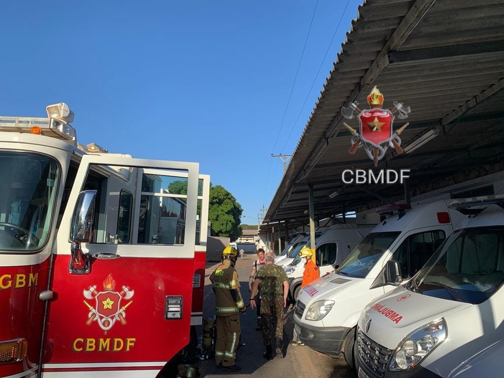 Corpo de Bombeiros é acionado para atender incêndio no HUOP em Cascavel