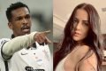 Montagem do jogador Jo e a influenciadora Maiára Quiderolly