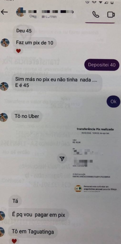 Print de conversa no WhatsApp - Metrópoles