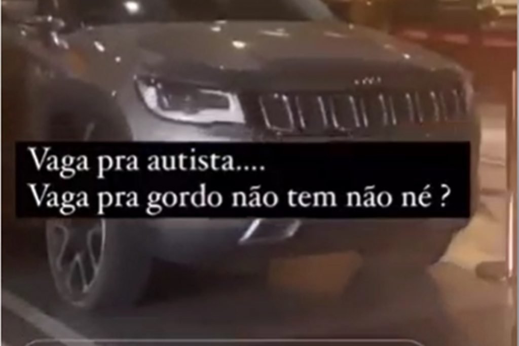Influenciadora Lari Rosa debocha de vagas exclusivas para autistas em shopping em Goiânia, Goiás