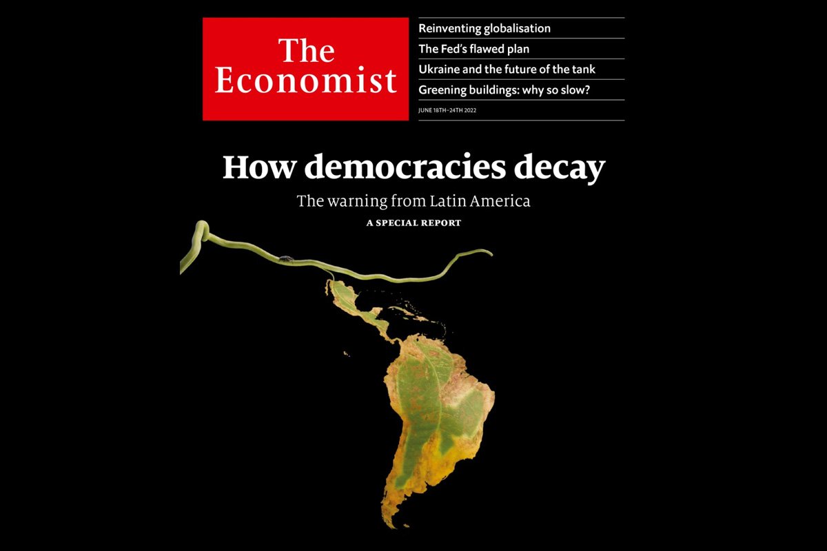 The Economist diz que democracia decai e critica Bolsonaro e Lula