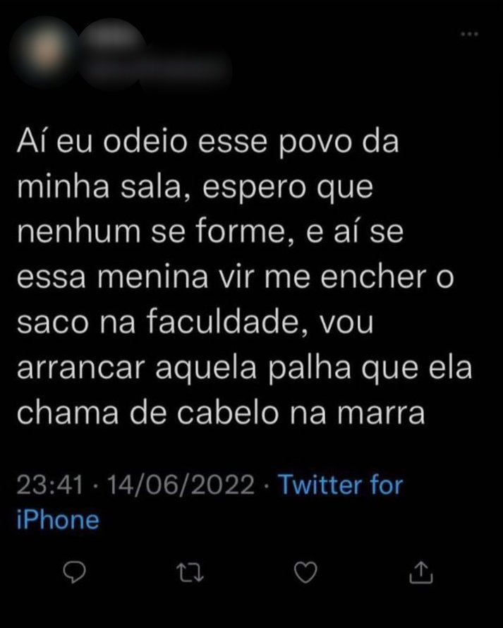 captura de tela de um tuíte