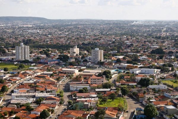 Vista aérea de Aparecida de Goiânia (GO)