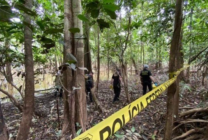 Polícia federal investigando local onde Bruno e Dom foram assassinados - Metrópoles