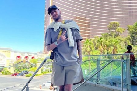 O atacante Neymar em viagem à Las Vegas -Metrópoles