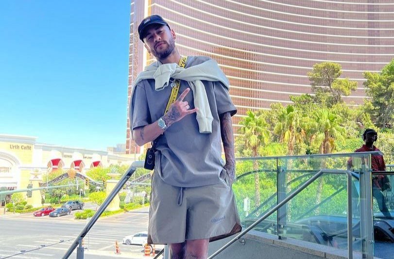 O atacante Neymar em viagem à Las Vegas -Metrópoles