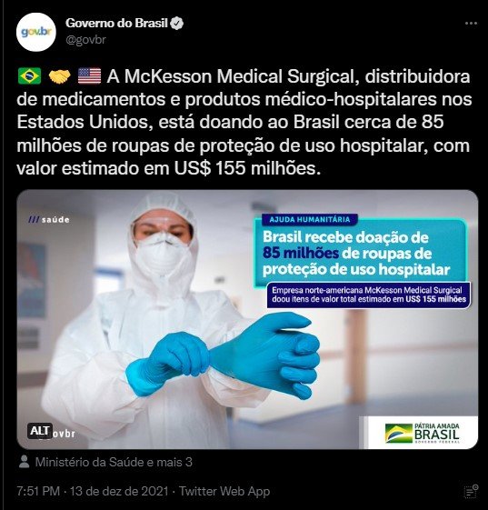Ajinomoto do Brasil doa R$ 2,5 milhões para hospitais e