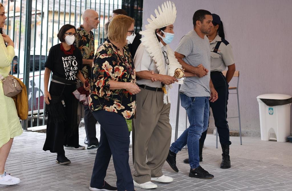 Familiares de Dom Phillips nos funeral do jornalis-Metrópoles