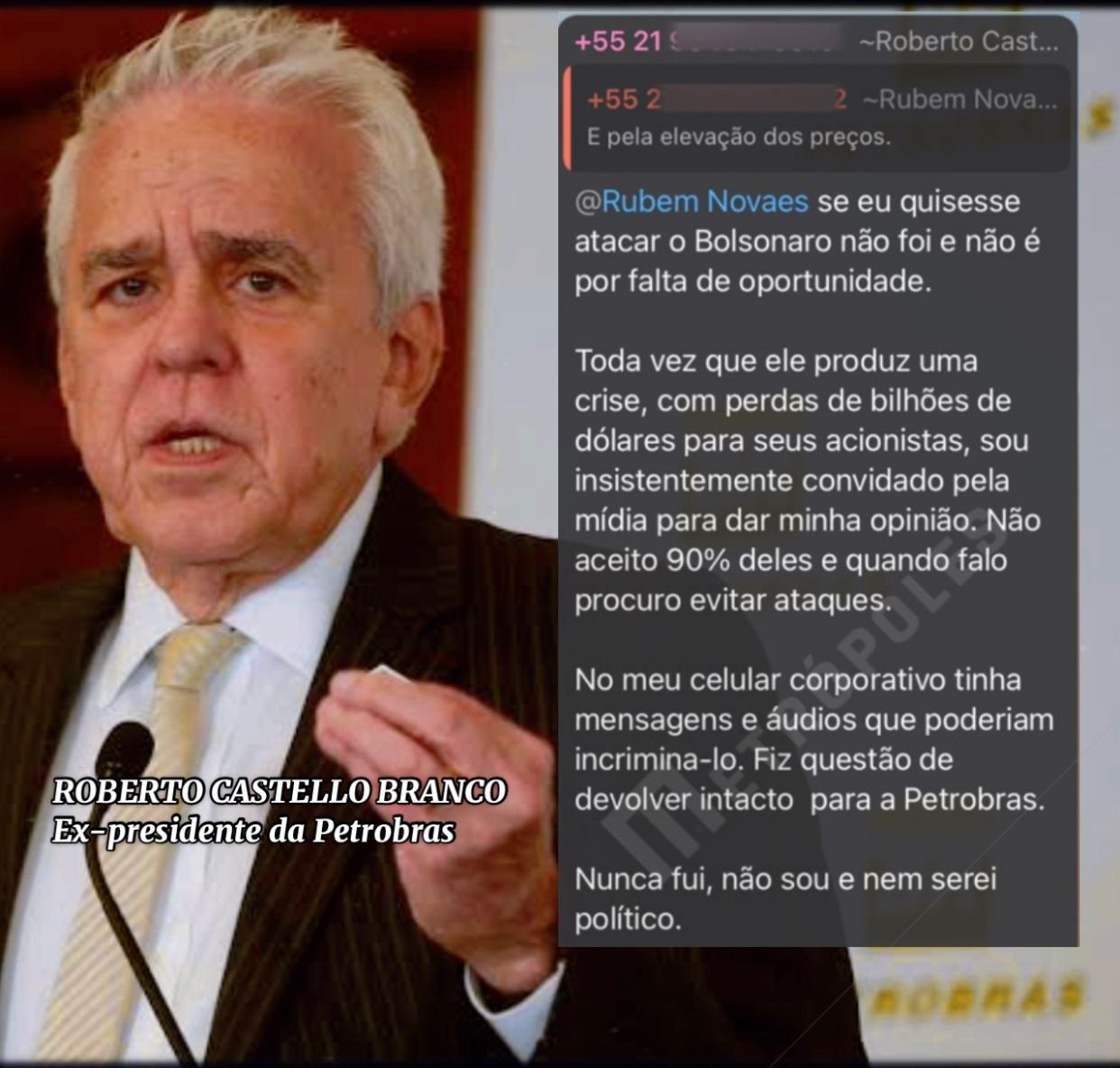 O Bolsonaro acha que é dono da Petrobras', diz ex-presidente da empresa -  Estadão