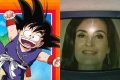 Goku, protagonista de Dragon Ball, e Fátima Bernardes