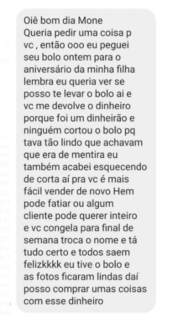 Imagem colorida de mensagem no Instagram
